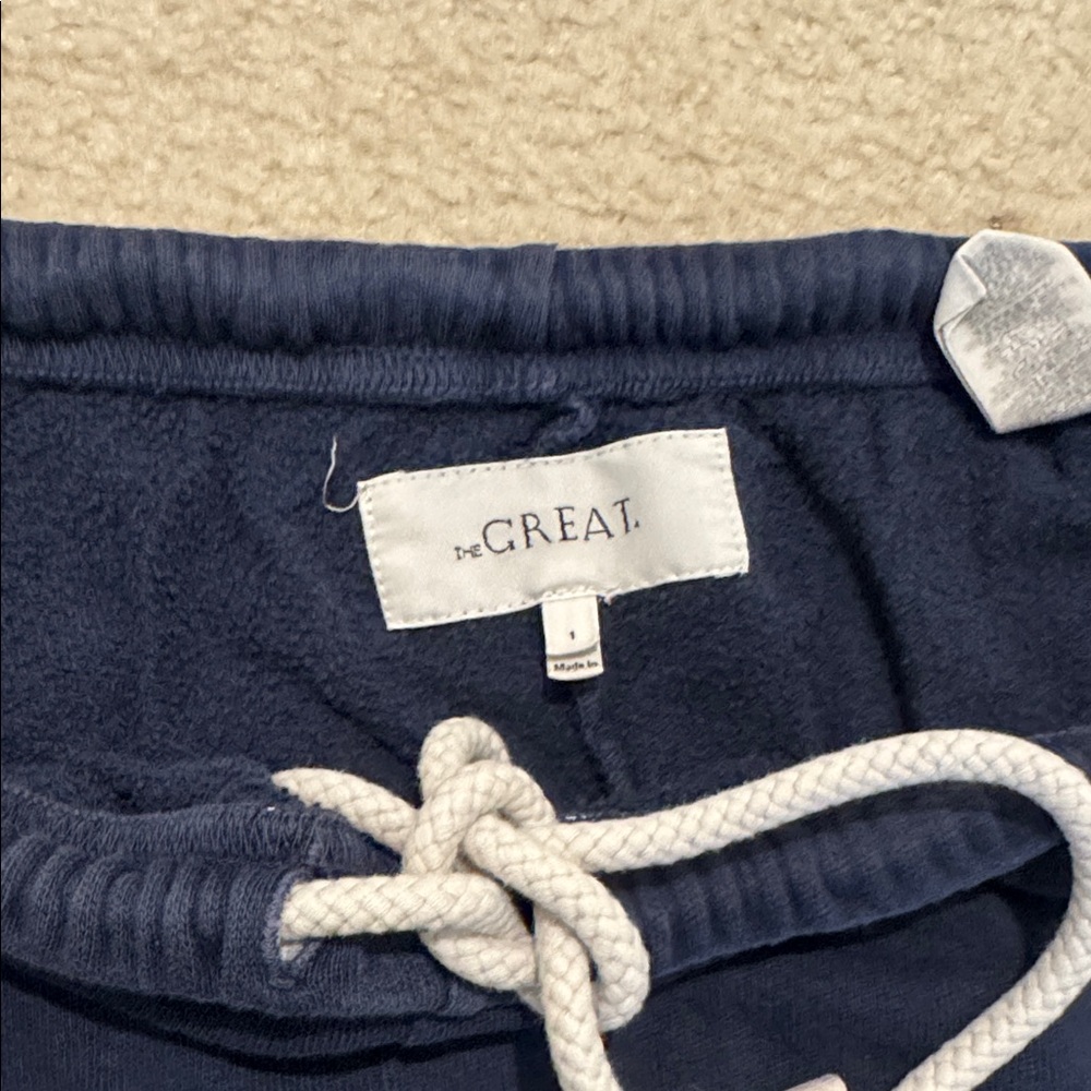 THE GREAT - Navy Sweatpants - Picture 2 of 2